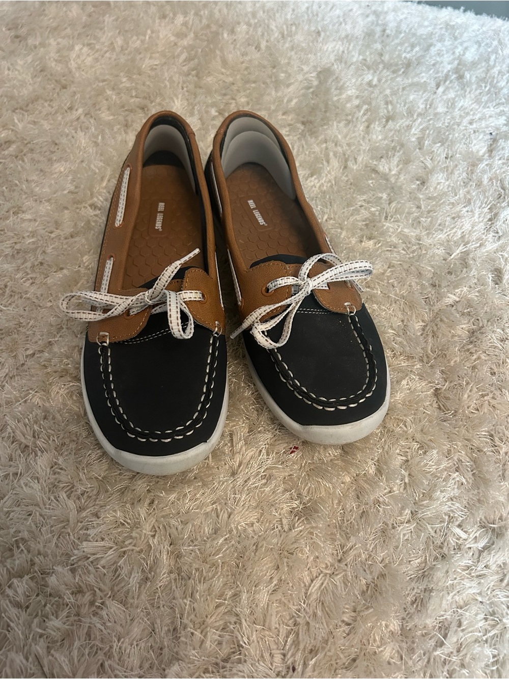 Sperry Two-Tone Boat Shoes in Black & Brown